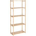 ETAGERE 5 TABLETTES A LATTES 171X65X30