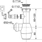 SIPHON TOUT EN UN PRISE MACHINE A LAVER BLANC/GRIS