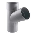 Culotte de descente 67° Ø80 mâle/femelle gris - CULOTTE 67° MF 25 GRIS