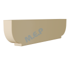Protège Panne Double.Long 1200mm **Epaisseur 80mm x 250mm - Protège Panne Double.Long 1200mm **Epaisseur 80mm x 250mm couleur SABLE