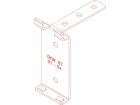 embout pour planche arrondie 450 mm blanc chêne doré