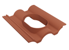 TUILE A DOUILLE PLEIN CIEL UNIVERSELLE DUROVENT D110MM A D150MM ROUGE SIENNE