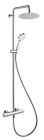 colonne de douche theta tropic nf thermostatique chrome