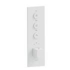 FACADE THERMO UP VERTICALE THERMOSTATIQUE 3 SORTIES QUADRI WHITEMAT