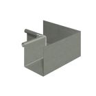 Equerre carrée 40B18 intérieure soudée sans pince - zinc - prePATINA ardoise