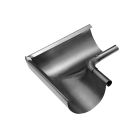 Equerre demi-ronde 33B14 intérieure emboutie sans pince - zinc - CLASSIC naturel