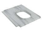 Tuile à douille diamètre 120 - innotech terre cuite lauze - long. 42 cm x larg. 33 cm