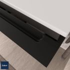 Meuble de salle de bain MONTERREY 700 2 tiroirs métalliques à fermeture amortie BLACK VELVET 697 x 540 x 450 mm