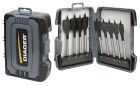 Coffret 9 Mèches bois plate attachement hexagonal Ø14-16-18-20-22-24-26-28-30 mm