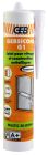 Mastic silicone - GEBSICONE G1 translucide - cartouche de 310ml