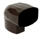 COUDE PIGNON MF 90' POUR TUBE DE DESCENTE 105X76 TYPE OVATION 38 MARRON - CMP9GTM