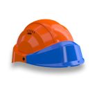 Casque - Orizon orange visiere bleue - Taille unique