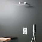 PACK ENCASTRE DOUCHE THERMOSTATIQUE QUADRI CLASSIQUE BLANC