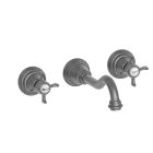lavabo chambord mural 3 trous metal brosse