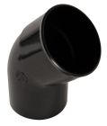 COUDE MALE/FEMELLE 45° DIAMETRE 80 NOIR - UCR4GTN