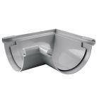 Angle universel gouttière ronde 90° dév.250 gris - ANGLE UNIV 90° 25 GRIS A COLLE