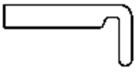 PLANCHE DE RIVE  BLANC Long 5 M, Larg 150 mm, Haut 18 mm