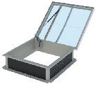 BLUESTEEL THERM TREUIL ACCES 100/100 STD H420 PCA 20 PI GRILLE LAQUE OUVRANT +