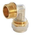 Raccord coudé à compression pour tube Multicouche Ø20 - coude mâle 15/21 (1/2')