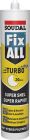 Mastic-colle - Fix ALL 'Turbo' Noir - cartouche de 290ml