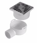 SIPHON VERT 40/50 GRILLE INOX 10X10 AVEC ADSIHJ - SIHJ10IH