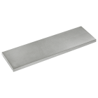 Chaperon de mur plat lisse 100x25x4.8 cm Gris