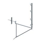 Console de façade 1m mur 0,35m avec traversée de mur amovible 0,50m