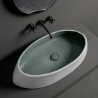 VIS 82X38 LAVABO A POSER BI-COLORE LAGO/BLANC