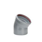 Coude PVC assainissement à joint 30° mâle/femelle Ø110 - COUDE MALE 30° D 110 GRIS NF
