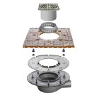 Schlüter-KERDI-DRAIN Kit d'étanchéité complet sortie horizontale H50 - extérieur