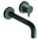 lavabo mural triverde 2 trous bec 18 cm black matt ex tv277