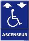 SIGNALETIQUE ASCENCEUR HANDICAPES 210MM X 150MM