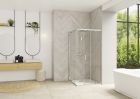 Accès d'angle coulissant avec seuil - SMART DESIGN A/C 100 Chrome TN G