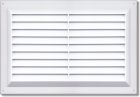 GRILLE A PERSIENNES RECTANGULAIRE 260X165 A/M BLANCHE