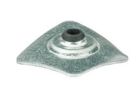 Plaquette galvanisee 40x40x6 + EPDM Noire
