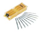 GAMME DE LAMES POUR SCIES SAUTEUSES XPC - HAUTE PERFORMANCE - COFFRETS - Coffret plastique de 10 lames XPC + 1 boîte de rangement