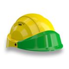 Casque - Orizon jaune visiere verte - Taille unique