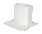 PIED DE CHUTE UNIVERSEL POUR TUBE DE DESCENTE 90X56 BLANC    - PCU95B