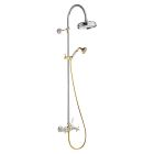 COLONNE DE DOUCHE CHAMBORD RETRO COMPLETE OR ROSE BROSSE PVD