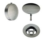kit couleur pour vidage baignoire finition acier inox