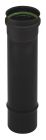 Tuyau inox non isolé noir pour appareil granulés de bois (pellets) - APOLLO diam. 80 mm - long. 0,33m