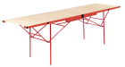 Table à tapisser aluminium avec rallonges - 3m x 0,75m x 0,84m