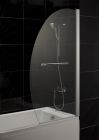 Porte de baignoire - PRB5VTC verre transparent - larg. 0,75m x haut. 1,5m x ep. 6mm