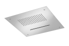 plafond douche encastre 380-380 pluie + cascade chrome