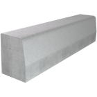 Bordure T3 réduite béton gris CE 6.0 - long. 1m x larg. 17cm x haut. 23cm