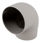 COUDE ESTHETIQUE INTERIEUR TUBE MALE/FEMELLE 87°30 DIAMETRE 100 GRIS - CT8GT1