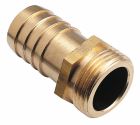 Raccord cannelé droit - Fiable, rapide et facile à connecter - M 1' pour tuyau d’arrosage Ø25mm - Laiton