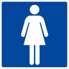 SIGNALISATION EXTERIEURE ET INTERIEURE - TOILETTES FEMMES 200x200mm