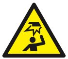 SIGNALISATION EXTERIEURE ET INTERIEURE - OBSTACLES AU DESSUS DE LA TETE 100x100x100mm