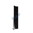 Angle Intérieur 135° / Bandeau Haut. 200 mm + 90 mm RIVEPRO Noir